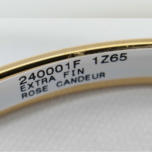 Hermes Uni Bangle Bracelet in pink NEW and Full Set - Picture 3 of 6